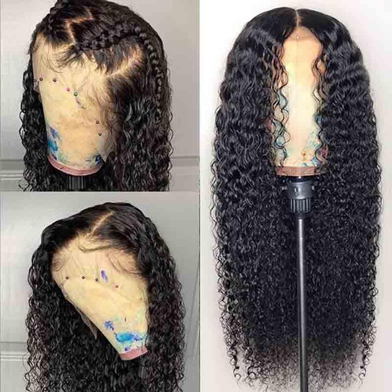 MarchQueen Curly Full Lace Human Hair Wigs For Women Brazilian Jerry Curly Glueless Full Lace Wig 250 Density Wig