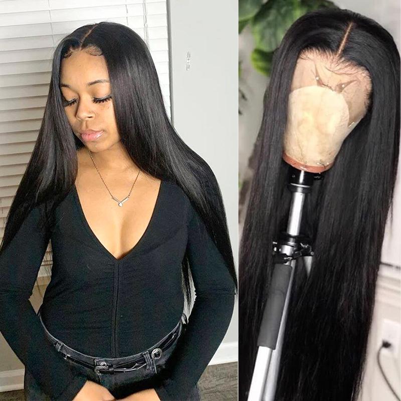 March Queen Undetectable Transparent Lace Virgin Hair 13x4 Lace Front Wigs 180% Density For Black Women
