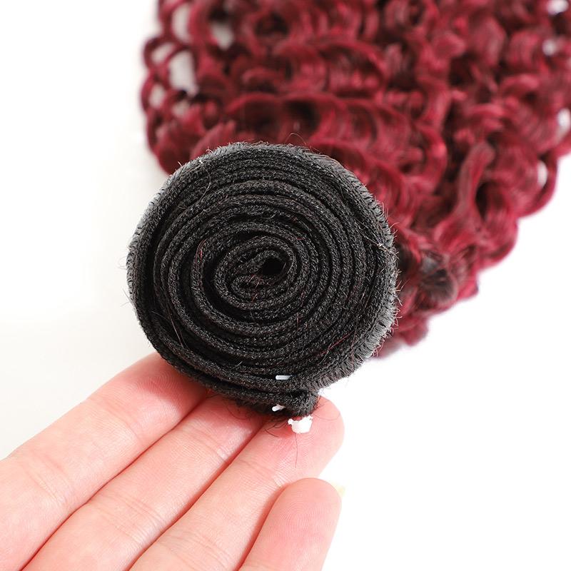 Virgin Brazilian Hair Cheap Curly Weave 4 Bundles 26 Inch Hair 1b/99j