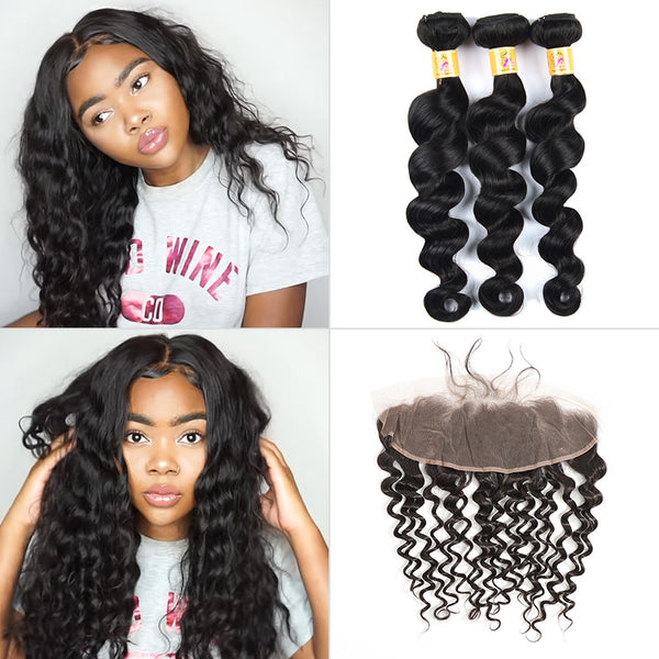 3 bundles with 13x4 frontal