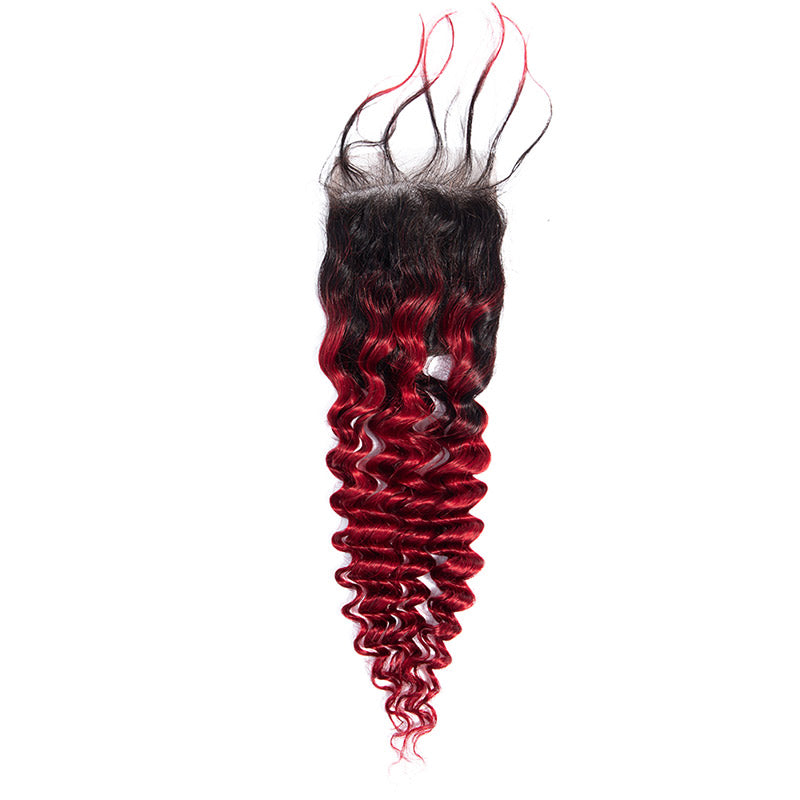 Peruvian Virgin Hair Ombre Hair 1b/bug Deep Wave Hair