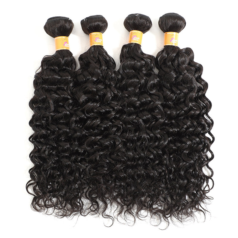 Virgin Human Hair 13x4 Lace Frontal With Bundles