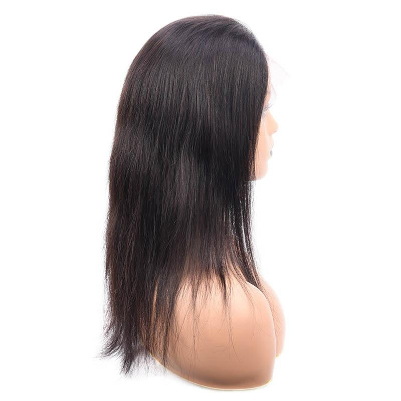4x4 Closure Wig Straight Human Hair Lace Closure Wigs 8-26 Inch Long Lace Wigs Remy Hair Natural Color