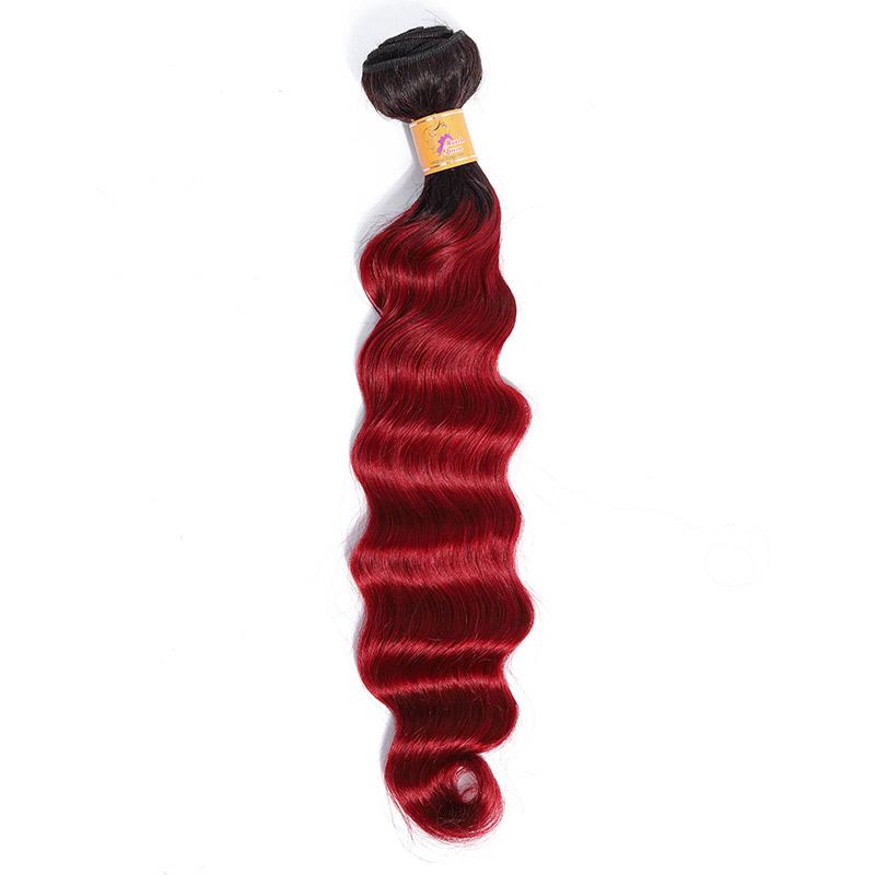 burgundy hair weave