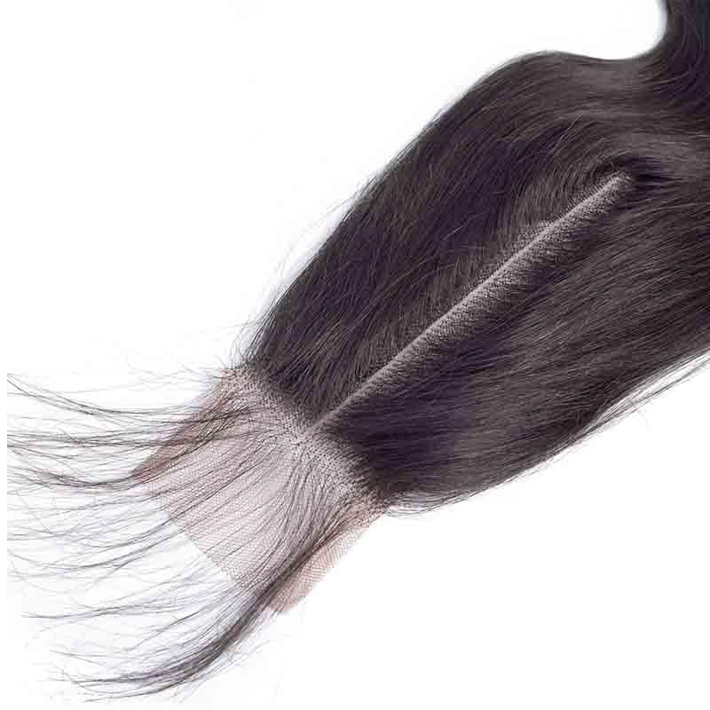 MarchQueen Brazilian Hair 3 Bundles With Closure 2x6 Middle Part Remy Human Hair Body Wave With Closure