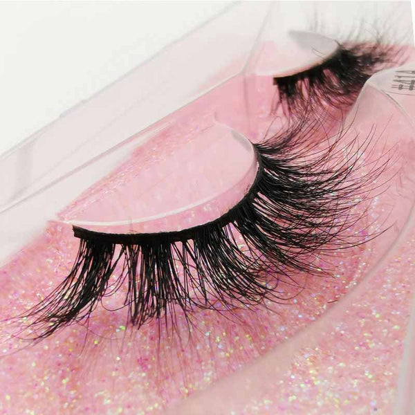 MarchQueen Long 3D Mink Lashes Natural Long False Eyelashes Dramatic Volume Fake Lashes Makeup Extension Eyelash