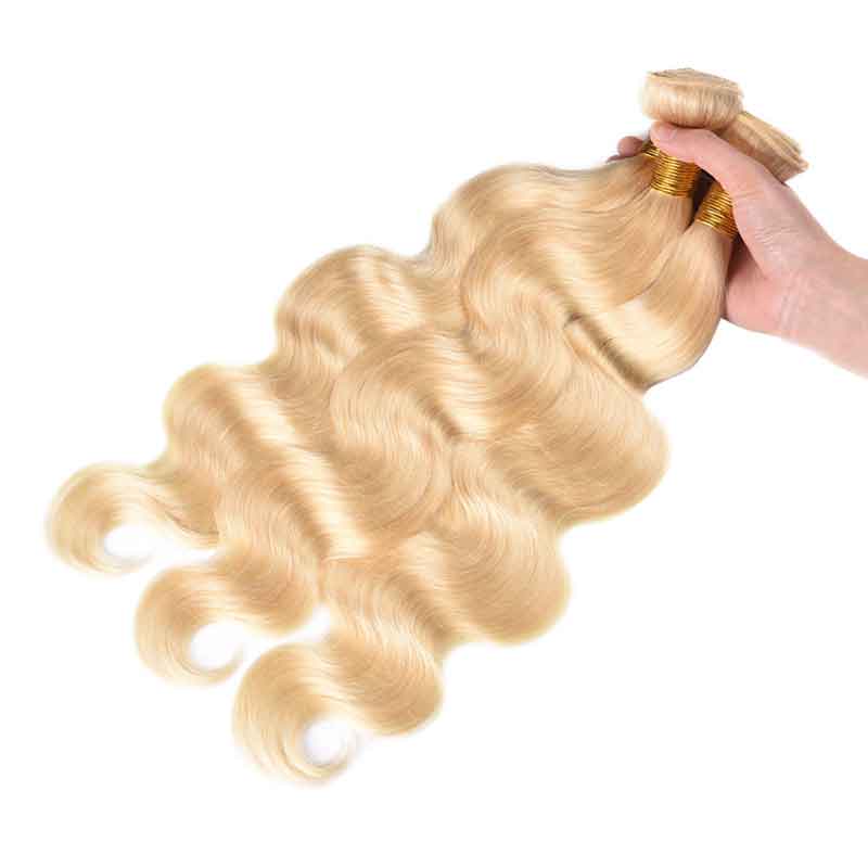 MarchQueen 613 Blonde Hair Bundles 8A Brazilian Body Wave Remy Human Hair 3pcs/Lot