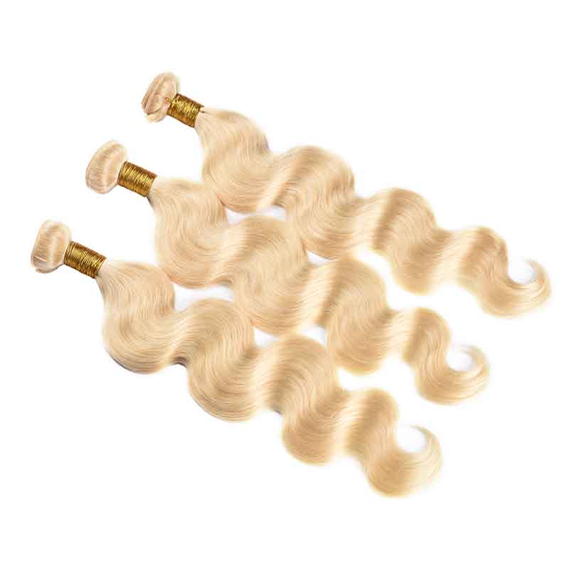 MarchQueen 613 Blonde Hair Bundles 8A Brazilian Body Wave Remy Human Hair 3pcs/Lot