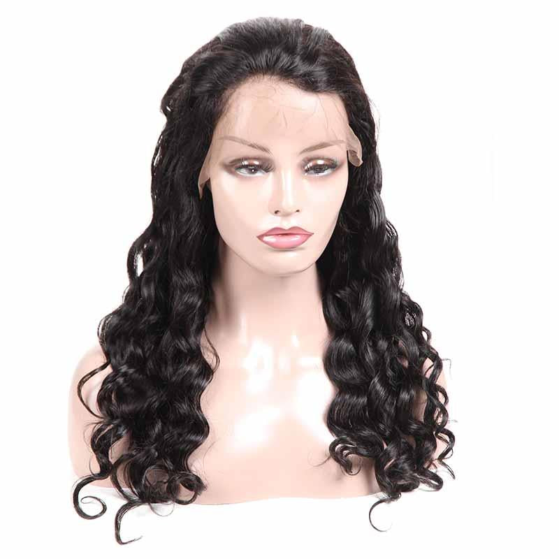 MarchQueen Loose Deep 13x4 Best Human Hair Lace Front Wigs For Black Women Glueless Swiss Lace 1b# For Sale