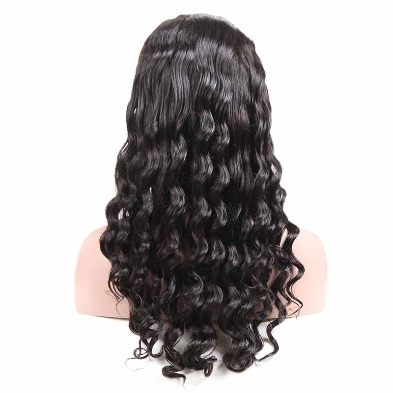 MarchQueen Loose Deep 13x4 Best Human Hair Lace Front Wigs For Black Women Glueless Swiss Lace 1b# For Sale