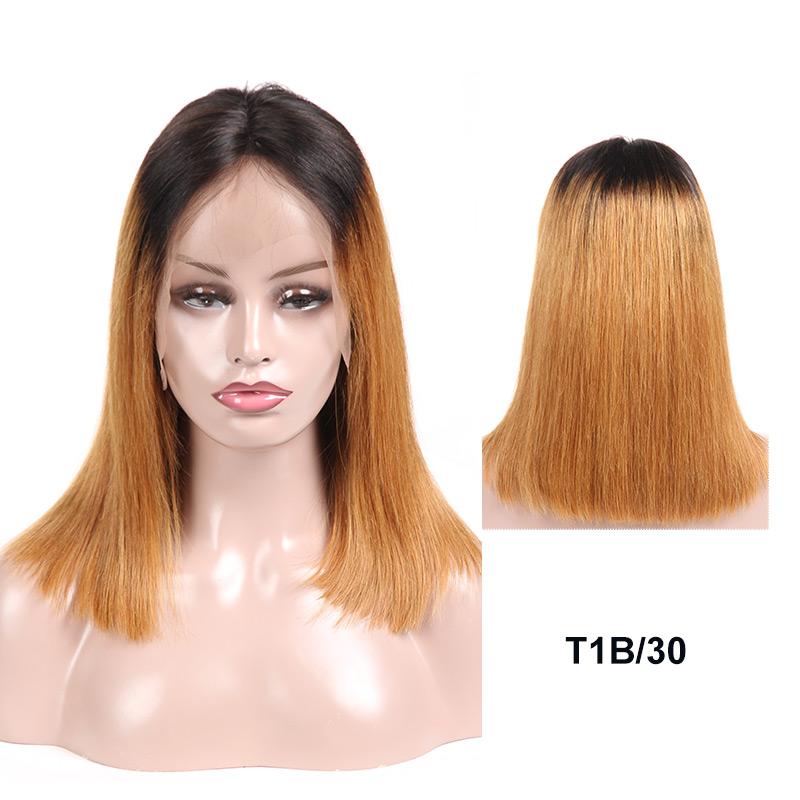 1B 30 brown ombre wig human hair