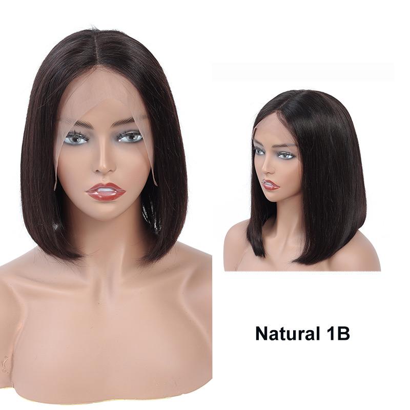 Ombre Colored Bob Wigs For Black Women Lace Front Human Hair Wigs