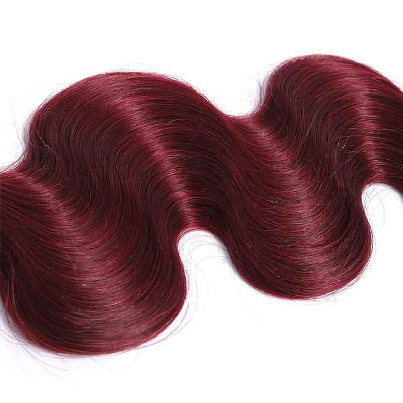 MarchQueen 1b/99j Cheap Brazilian Hair Body Wave 4 Bundles With Closure Beauty Supply Hair Weave Extension