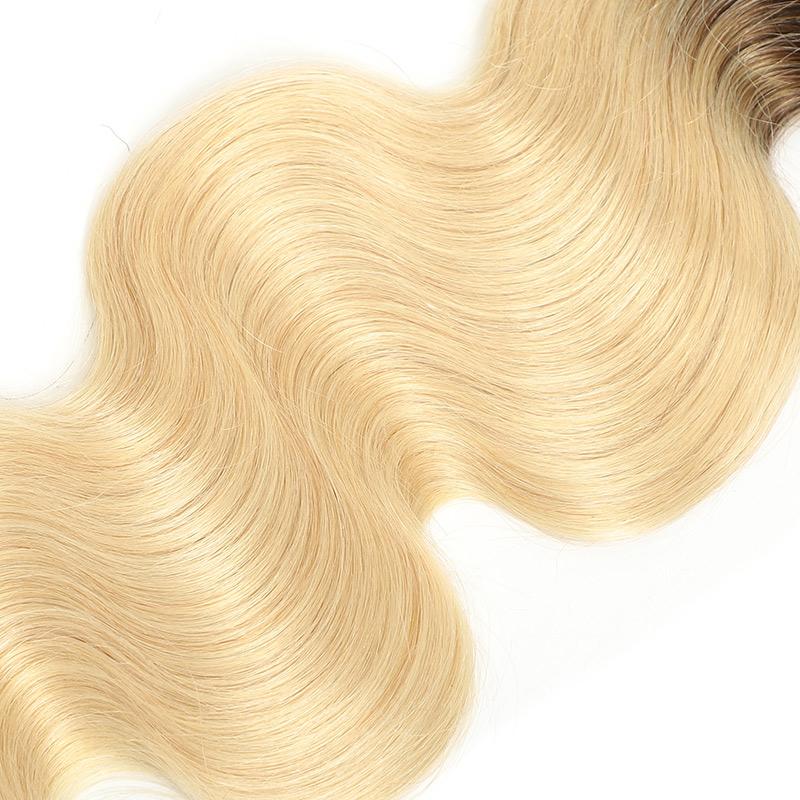 Remy Hair Weave Body Wave 4 Bundles 1B/613 Good Quality Hair Extension