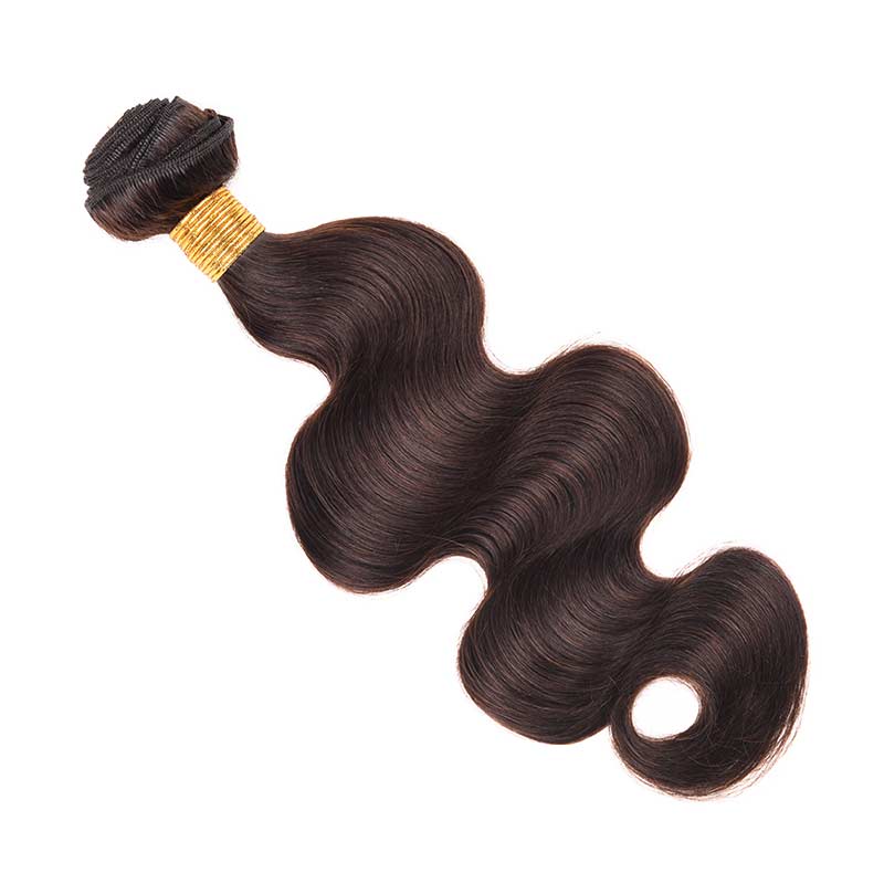 Remy Human Hair Body Wave #2 Dark Brown Sew In Hair Weaves 3 Bundles