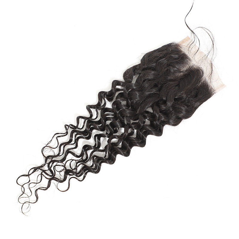 Peruvian Virgin Hair Jerry Curl 3 Bundles With Closure Wholesale Hair Extensions
