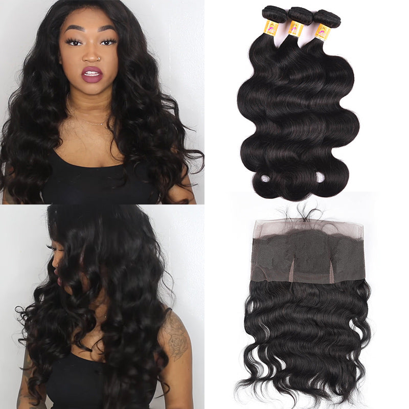 body wave bundles with 360 frontal